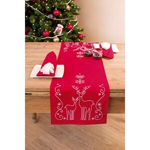 Vervaco Embroidery: Runner: Deer/Crystals, 100% Cotton, Multi-Colour, 30 x 2 x 32.5 cm Vervaco Embroidery: Runner: Deer/Crystals, 100% Cotton, Multi-Colour, 30 x 2 x 32.5 cm