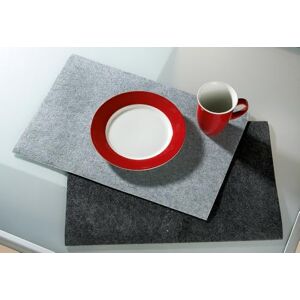 AlexandreHouse Pack of 16 Placemat, Rectangular, Felt, Light Gray, PU 16, L. 30cm, W. 45cm AlexandreHouse Pack of 16 Placemat, Rectangular, Felt, Light Gray, PU 16, L. 30cm, W. 45cm