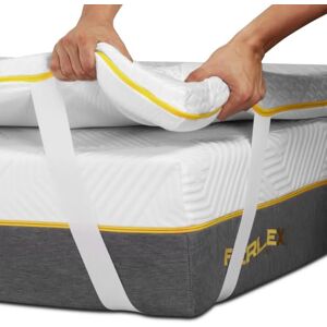 Ferlex Memory Foam Mattress Topper - Gel Cooling - Reversible Ferlex Memory Foam Mattress Topper - Gel Cooling - Reversible