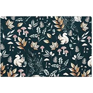 Sleepdown Decorative Placemat 100% Cotton Luxury Country Cottage Table Place Mats Washable Kitchen Dining Restaurant Christmas Set of 4 – Cream and Dark Green Reverse (49cm X 32cm) Sleepdown Decorative Placemat 100% Cotton Luxury Country Cottage Table Place Mats Washable Kitchen Dining Restaurant Christmas Set of 4 – Cream and Dark Green Reverse (49cm X 32cm)