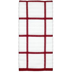 All-Clad Checked Kitchen Towel: Highly Absorbent, Super Soft Long Lasting 100% Cotton, 17"x30" Tea Towel for Cleaning & Drying Dishes, Pans, Glassware, or Countertops, (1-Pack), Chili All-Clad Checked Kitchen Towel: Highly Absorbent, Super Soft Long Lasting 100% Cotton, 17"x30" Tea Towel for Cleaning & Drying Dishes, Pans, Glassware, or Countertops, (1-Pack), Chili