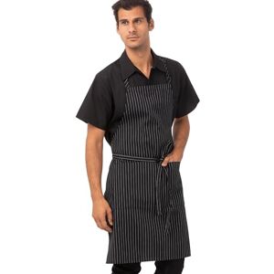 Chef Works Adjustable Bib Apron, Pinstripe, One Size Chef Works Adjustable Bib Apron, Pinstripe, One Size