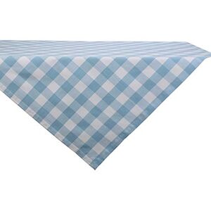 DII Buffalo Check Collection, Classic Farmhouse Tablecloth, Table Topper, 40 x 40, Light Blue & White DII Buffalo Check Collection, Classic Farmhouse Tablecloth, Table Topper, 40 x 40, Light Blue & White