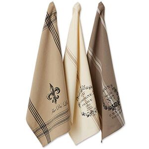 DII Cotton French Jacquard Dish Towels, Set of 3, Decorative Tea Towels for Everyday Kitchen Cooking and Baking-French Macaroons DII Cotton French Jacquard Dish Towels, Set of 3, Decorative Tea Towels for Everyday Kitchen Cooking and Baking-French Macaroons