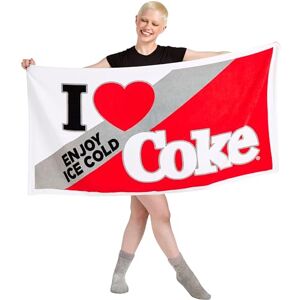 The Gift Scholars Officially Licensed Coca-Cola Retro 'I Love Coke' Graphic Towel (140 x 70 cm) Enjoy Ice Cold The Gift Scholars Officially Licensed Coca-Cola Retro 'I Love Coke' Graphic Towel (140 x 70 cm) Enjoy Ice Cold