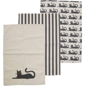 Premier Housewares Elevate Your Kitchen Decor Set of Three Black Cat Tea Towels Multi-Print Lightweight Absorbent Kitchen Towel Set Coverage for Your Kitchen Tasks 40x1x60 Premier Housewares Elevate Your Kitchen Decor Set of Three Black Cat Tea Towels Multi-Print Lightweight Absorbent Kitchen Towel Set Coverage for Your Kitchen Tasks 40x1x60