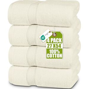 Utopia Towels 4 Piece Bath Towels Set (69 x 137 CM) Premium 100% Ring Spun Cotton Quick Dry, Highly Absorbent, Soft Feel Towels, Perfect for Daily Use (Ivory) Utopia Towels 4 Piece Bath Towels Set (69 x 137 CM) Premium 100% Ring Spun Cotton Quick Dry, Highly Absorbent, Soft Feel Towels, Perfect for Daily Use (Ivory)