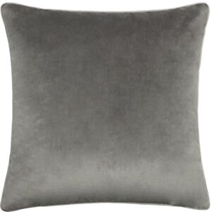 furn. Meridian Feather Filled Cushion – Luxury Contrast Piped Velvet Decorative Pillow (Charcoal/Dove 45x45cm) furn. Meridian Feather Filled Cushion – Luxury Contrast Piped Velvet Decorative Pillow (Charcoal/Dove 45x45cm)