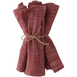 Ellos Home Napkins Sally Red 40x40cm Pack of 4 - Napkins Ellos Home Napkins Sally Red 40x40cm Pack of 4 - Napkins