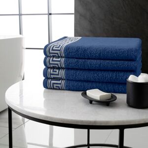 GC GAVENO CAVAILIA Luxury Bath Towels 4 Piece Ultra Soft, Fluffy 100% Egyptian Cotton Towel Set Quick Dry & Highly Water Absorbent Bathroom Towels 500 GSM Large Towel (70x120 cm) Navy GC GAVENO CAVAILIA Luxury Bath Towels 4 Piece Ultra Soft, Fluffy 100% Egyptian Cotton Towel Set Quick Dry & Highly Water Absorbent Bathroom Towels 500 GSM Large Towel (70x120 cm) Navy