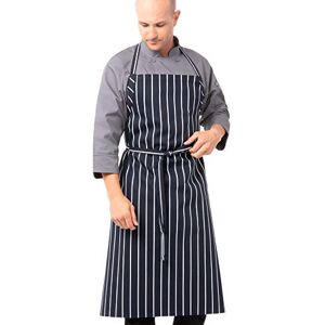 Chef Works A100-NCS English Chef Apron, Navy Chalk Stripe Chef Works A100-NCS English Chef Apron, Navy Chalk Stripe