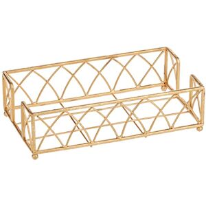 Boston International BID98 Arch Design Guest Towel Napkin Holder Caddy, Cardboard, Gold Leaf Boston International BID98 Arch Design Guest Towel Napkin Holder Caddy, Cardboard, Gold Leaf