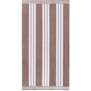Superior Collection Combed Cotton Luxurious Jacquard Beach Towels, Taupe Cabana Stripe, Oversized Superior Collection Combed Cotton Luxurious Jacquard Beach Towels, Taupe Cabana Stripe, Oversized
