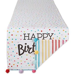 DII Kitchen, Cotton, Happy Birthday, Reversible Table Runner, 14x72 DII Kitchen, Cotton, Happy Birthday, Reversible Table Runner, 14x72
