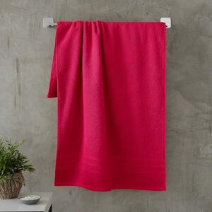 Catherine Lansfield Zero Twist Cotton 90x140cm Bath Sheet Pair Hot Pink Catherine Lansfield Zero Twist Cotton 90x140cm Bath Sheet Pair Hot Pink