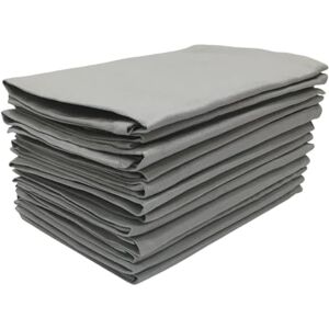 Penguin Home Set of 12 Reusable Cloth Napkins 45 x 45 cm (17"X17") 100% Cotton, Solid Dyed Twill Weave, Soft and Durable, Perfect for Hotels, Restaurants & Events Dark Melange,Machine Washable Penguin Home Set of 12 Reusable Cloth Napkins 45 x 45 cm (17"X17") 100% Cotton, Solid Dyed Twill Weave, Soft and Durable, Perfect for Hotels, Restaurants & Events Dark Melange,Machine Washable