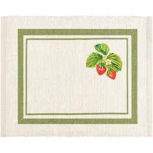 Sage Strawberry Placemats Set of 4 - Place Mats Sage Strawberry Placemats Set of 4 - Place Mats