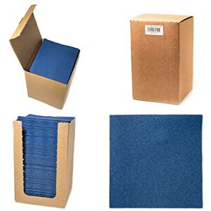 Alvotex Chic Airlaid 100 Cocktail Napkins - Disposable, Dark Blue Alvotex Chic Airlaid 100 Cocktail Napkins - Disposable, Dark Blue