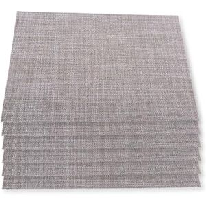 RB RENBERG Plain – Set of Six Placemats – Made of 70% PVC and 30% Polyester – Cream Tablecloths – Resistant and Easy to Wash and Store RB RENBERG Plain – Set of Six Placemats – Made of 70% PVC and 30% Polyester – Cream Tablecloths – Resistant and Easy to Wash and Store