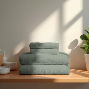 TRAMAS+ Premium Towel Set, 700 g, 4 Pieces, 100% Cotton, 2 Hand Towels 50 x 100 cm and 2 Bath Towels 70 x 140 cm, Extra Soft, Quick Drying, High Absorbency Dry Green TRAMAS+ Premium Towel Set, 700 g, 4 Pieces, 100% Cotton, 2 Hand Towels 50 x 100 cm and 2 Bath Towels 70 x 140 cm, Extra Soft, Quick Drying, High Absorbency Dry Green