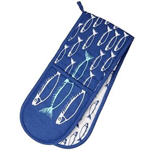 Dexam Fish Double Oven Glove Marine Blue, One Size,16150411 Dexam Fish Double Oven Glove Marine Blue, One Size,16150411