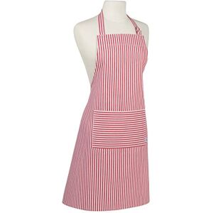 Now Designs Basic Cotton Kitchen Chef's Apron, Narrow Stripe Red Print Now Designs Basic Cotton Kitchen Chef's Apron, Narrow Stripe Red Print