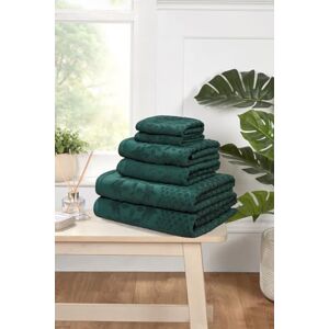 Rapport Home Versailles Jacquard 6-Piece Towel Bale Luxurious 100% Cotton 500GSM Bathroom Set for Soft Absorbent Comfort and Elegant Style Bale Jade Green Rapport Home Versailles Jacquard 6-Piece Towel Bale Luxurious 100% Cotton 500GSM Bathroom Set for Soft Absorbent Comfort and Elegant Style Bale Jade Green