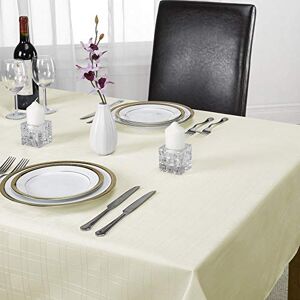 Emma Barclay Chequers - Jacquard Table Cloth in Cream - 63" Round Emma Barclay Chequers - Jacquard Table Cloth in Cream - 63" Round