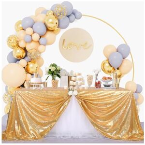 B-COOL Gold Sequin Tablecloth Party Glitter Tablecloth Sparkly Table Cloth 60x102 Inches Rectangle Classy Elegant Tablecloth for Christmas Halloween Theme Parties Table Decorations B-COOL Gold Sequin Tablecloth Party Glitter Tablecloth Sparkly Table Cloth 60x102 Inches Rectangle Classy Elegant Tablecloth for Christmas Halloween Theme Parties Table Decorations
