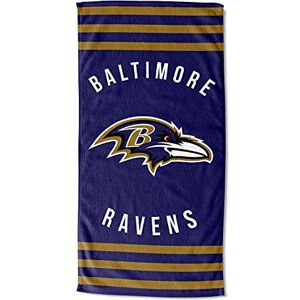 Northwest NFL Baltimore Ravens Unisex-Adult Beach Towel, 30" x 60", Stripes Northwest NFL Baltimore Ravens Unisex-Adult Beach Towel, 30" x 60", Stripes