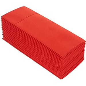 Alvotex Airlaid 50 Cutlery Napkins, Cutlery Pockets, Fabric-Like, Disposable Napkin, 32 x 40 cm, Red Alvotex Airlaid 50 Cutlery Napkins, Cutlery Pockets, Fabric-Like, Disposable Napkin, 32 x 40 cm, Red