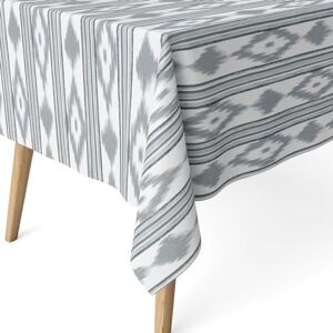 ECOMMERC3 Stain Resistant Tablecloth for Rectangular Table Size 200 x 140 cm Stain Resistant Extra Soft and Waterproof Tablecloth Grey ECOMMERC3 Stain Resistant Tablecloth for Rectangular Table Size 200 x 140 cm Stain Resistant Extra Soft and Waterproof Tablecloth Grey