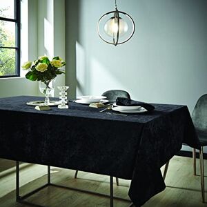 Catherine Lansfield Dining Crushed Velvet 132 x 178 cm Table Cloth Black Catherine Lansfield Dining Crushed Velvet 132 x 178 cm Table Cloth Black