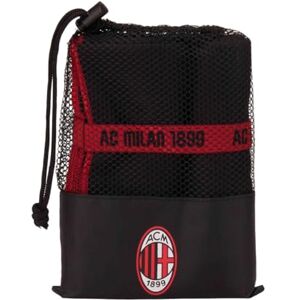 ACM 1899 AC Milan Asciugamano in Microfibra Multiuso, Per Spiaggia, Viaggio E Sport Multi-Purpose Microfibre Towel for Beach, Travel, Black, One Size ACM 1899 AC Milan Asciugamano in Microfibra Multiuso, Per Spiaggia, Viaggio E Sport Multi-Purpose Microfibre Towel for Beach, Travel, Black, One Size