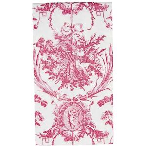 Caspari Romantic Toile Rose Guest Towel Napkins 15 Per Package Caspari Romantic Toile Rose Guest Towel Napkins 15 Per Package