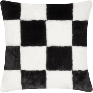 furn. Heya Home Cozee Check Faux Fur Cushion Cover – Ultra-Soft Checkerboard Design (Black – 50 x 50 cm, Pack of 1) furn. Heya Home Cozee Check Faux Fur Cushion Cover – Ultra-Soft Checkerboard Design (Black – 50 x 50 cm, Pack of 1)