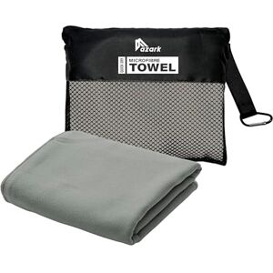 azark Microfibre Towel – Quick Dry, Lightweight & Super Absorbent – Gym, Travel, Yoga, Camping & Beach – Soft & Durable – Multiple Sizes (Grey, XX Large) azark Microfibre Towel – Quick Dry, Lightweight & Super Absorbent – Gym, Travel, Yoga, Camping & Beach – Soft & Durable – Multiple Sizes (Grey, XX Large)