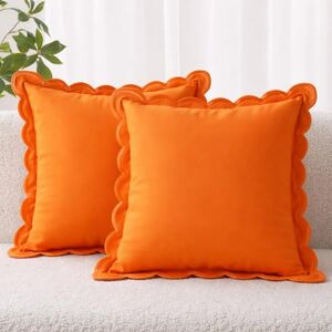 Folkulture Fall Throw Pillow Covers for Couch, 18x18 Decorative Couch Pillows for Living Room, 100% Cotton Boho Pillow Case or Cute Outdoor Pillows, Preppy or Aesthetic Pillow Cover (Terracotta) Folkulture Fall Throw Pillow Covers for Couch, 18x18 Decorative Couch Pillows for Living Room, 100% Cotton Boho Pillow Case or Cute Outdoor Pillows, Preppy or Aesthetic Pillow Cover (Terracotta)