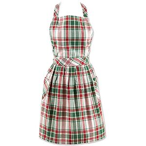 DII Nordic Christmas Kitchen Collection, Skirted Apron, Yuletide Plaid DII Nordic Christmas Kitchen Collection, Skirted Apron, Yuletide Plaid