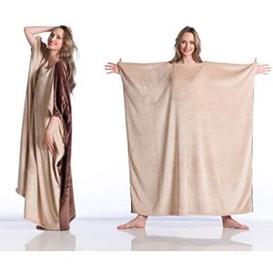 Kanguru Momonga Brownie Wearable Blanket, Fleece Blanket for Adults, Oodie for Women, Birthday and Funny Gifts, Fluffy Blanket, Brown and Cream, Size 120 x 120 cm Kanguru Momonga Brownie Wearable Blanket, Fleece Blanket for Adults, Oodie for Women, Birthday and Funny Gifts, Fluffy Blanket, Brown and Cream, Size 120 x 120 cm