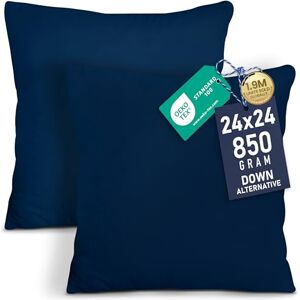 Utopia Bedding Throw Pillows Insert (Pack of 2, Navy) 24 x 24 Inches Bed and Couch Pillows Indoor Decorative Pillows Utopia Bedding Throw Pillows Insert (Pack of 2, Navy) 24 x 24 Inches Bed and Couch Pillows Indoor Decorative Pillows