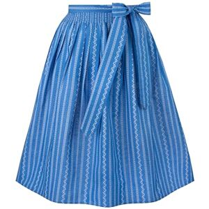 Stockerpoint Claire Women's Midi Dirndl Apron, blue, 46-50 Stockerpoint Claire Women's Midi Dirndl Apron, blue, 46-50