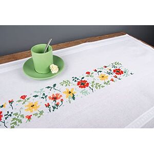 Vervaco Cross Stitch Kit Pre-Printed Table Runner Fresh Flowers Embroidery Blankets Pre-Drawn DIY Crafts Adults Creative Embroidery Runner for DIY Embroidery 40 x 100 cm Embroidery Set Vervaco Cross Stitch Kit Pre-Printed Table Runner Fresh Flowers Embroidery Blankets Pre-Drawn DIY Crafts Adults Creative Embroidery Runner for DIY Embroidery 40 x 100 cm Embroidery Set