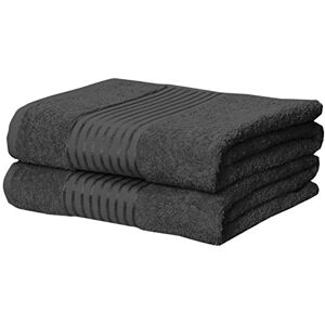 Rapport Home Windsor 2-Piece Towel Bale, 100% Cotton-Grey, Combed, 140 x 90 x 1 cm Rapport Home Windsor 2-Piece Towel Bale, 100% Cotton-Grey, Combed, 140 x 90 x 1 cm
