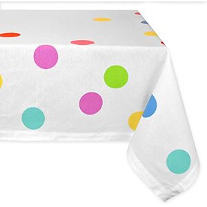 DII 100% Cotton, Machine Washable, Dinner, Summer & Picnic Tablecloth,60 x 84, Birthday Confetti, Seats 6 to 8 People DII 100% Cotton, Machine Washable, Dinner, Summer & Picnic Tablecloth,60 x 84, Birthday Confetti, Seats 6 to 8 People