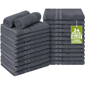 Utopia Towels Cotton Bleach Proof Salon Towels (16x27 inches) Bleach Safe Gym Hand Towel (24 Pack, Dark Grey) Utopia Towels Cotton Bleach Proof Salon Towels (16x27 inches) Bleach Safe Gym Hand Towel (24 Pack, Dark Grey)