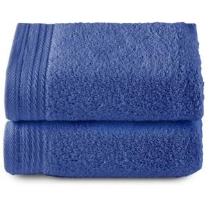 Top Towel - Large Bath Towels - 100% Cotton - Blue - Bath Towels Top Towel - Large Bath Towels - 100% Cotton - Blue - Bath Towels