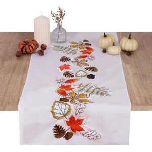 Trimits Embroidery Kit Table Runner Includes Printed Fabric, Threads, Needle & Instructions, 40 x 100cm, Autumn Leaves Trimits Embroidery Kit Table Runner Includes Printed Fabric, Threads, Needle & Instructions, 40 x 100cm, Autumn Leaves