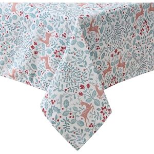 Laura Ashley Decorative Tablecloth, Wrinkle and Stain Resistant, Spillproof Water Repellent, Easy Care Washable Polyester Fabric for Dining, Kitchen, Holiday, Party, 60" x 102", Reindeer Prance Laura Ashley Decorative Tablecloth, Wrinkle and Stain Resistant, Spillproof Water Repellent, Easy Care Washable Polyester Fabric for Dining, Kitchen, Holiday, Party, 60" x 102", Reindeer Prance