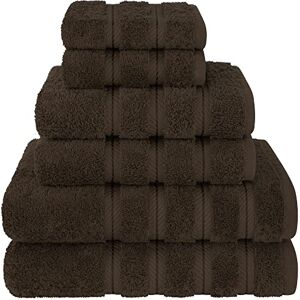American Soft Linen Luxury 6 Piece Towel Set, 2 Bath Towels 2 Hand Towels 2 Washcloths, 100% Cotton Turkish Towels for Bathroom, Brown Towel Sets American Soft Linen Luxury 6 Piece Towel Set, 2 Bath Towels 2 Hand Towels 2 Washcloths, 100% Cotton Turkish Towels for Bathroom, Brown Towel Sets